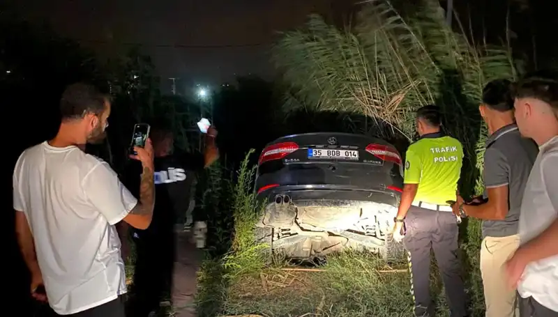 Dur İhtarına Uymayan Trafik Magandası Dere Yatağına Düşerek Yakalandı!