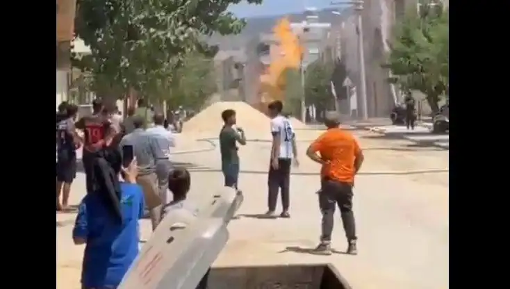 Kilis'te Doğalgaz Borusu Patladı: Şehirde Panik ve Hızlı Müdahale