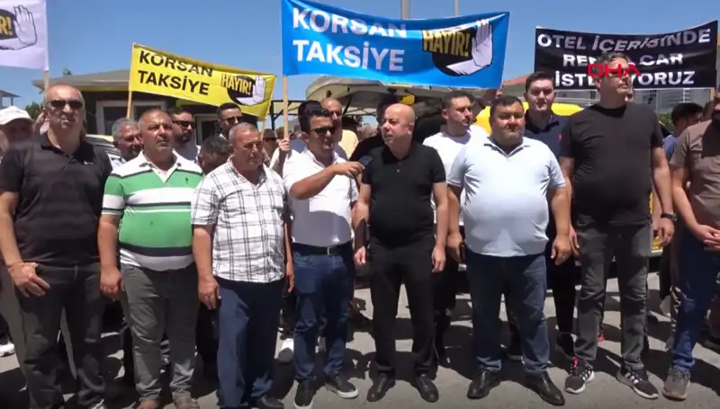 Belek'teki Taksiciler Söz Birliği Yaptı: Kontak Kapattılar!