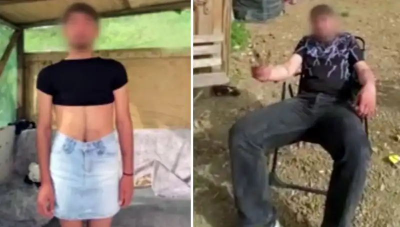 Hırsızları Yakaladıktan Sonra Onlara Kadın Kıyafeti Giydirdiler: Şok Edici Video