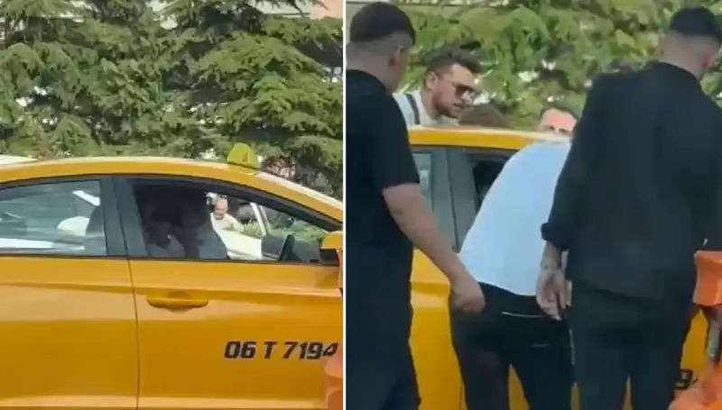 Trafikte Gergin Anlar: Sürücü ve Taksi Şoförü Arasında Yumruklaşma!